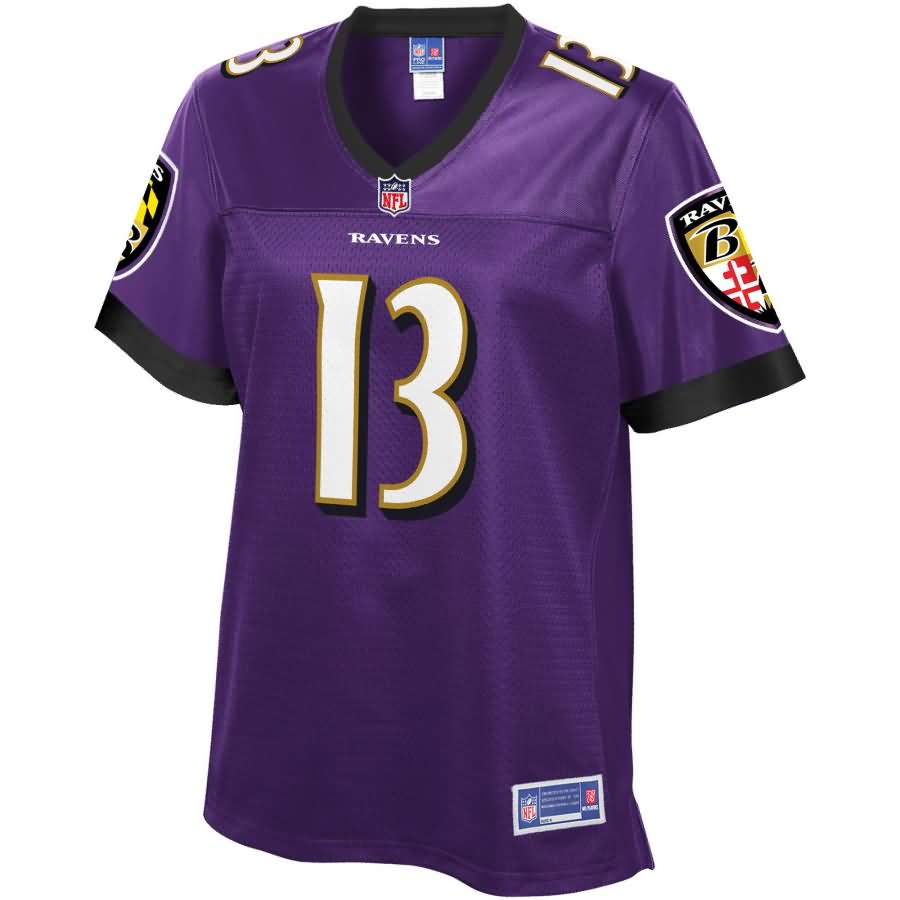 John Brown Baltimore Ravens NFL Pro Line Women's Player Jersey - Purple