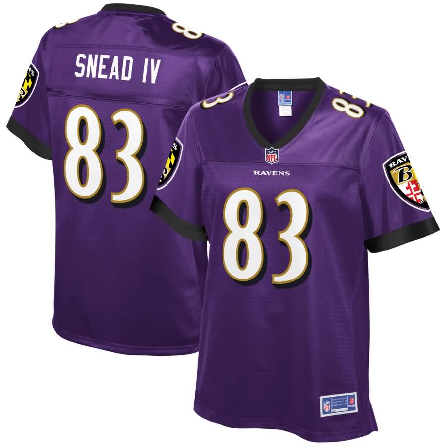 Willie Snead Baltimore Ravens NFL Pro Line Women's Player Jersey - Purple