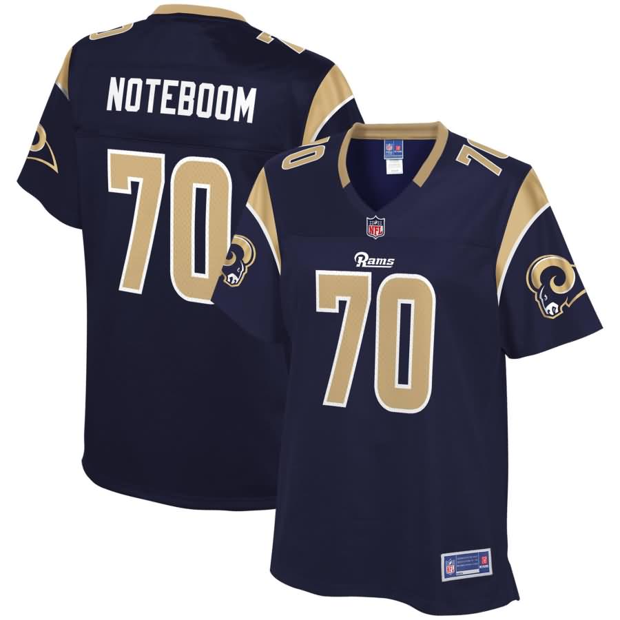 Joseph Noteboom Los Angeles Rams NFL Pro Line Women's Player Jersey - Navy