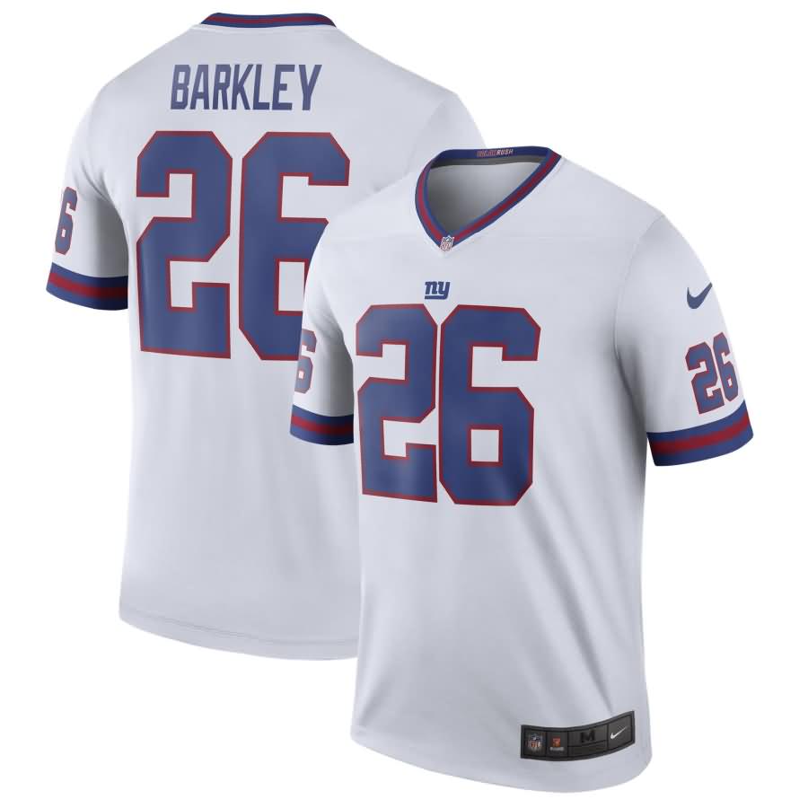 Saquon Barkley Nike New York Giants Color Rush Legend Jersey - White