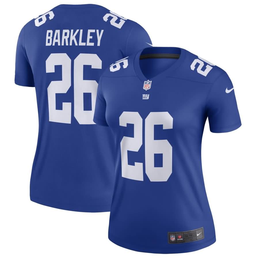 Saquon Barkley New York Giants Nike Women's Legend Jersey - Royal