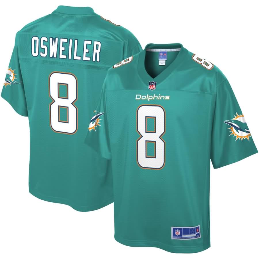 Brock Osweiler Miami Dolphins NFL Pro Line Youth Player Jersey - Aqua