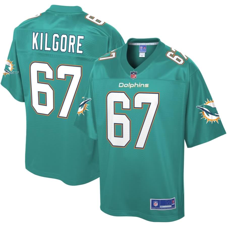 Daniel Kilgore Miami Dolphins NFL Pro Line Player Jersey - Aqua