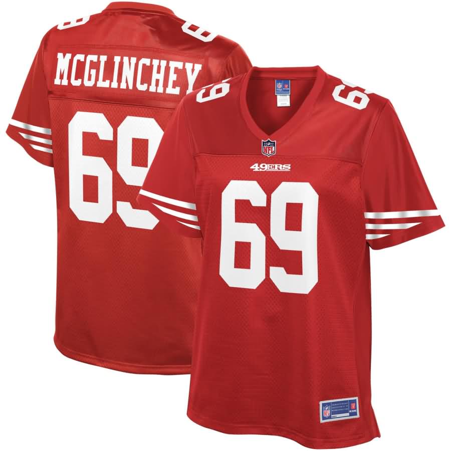 Mike McGlinchey San Francisco 49ers NFL Pro Line Women's Player Jersey - Scarlet