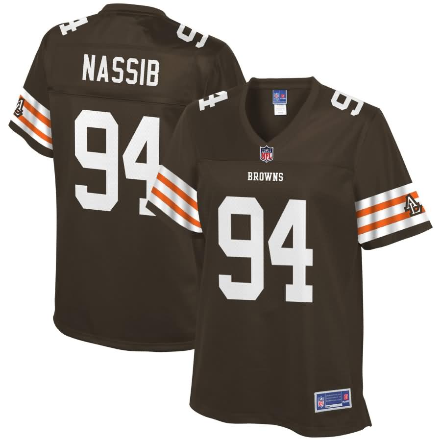 Carl Nassib Cleveland Browns NFL Pro Line Women's Historic Logo Player Jersey - Brown