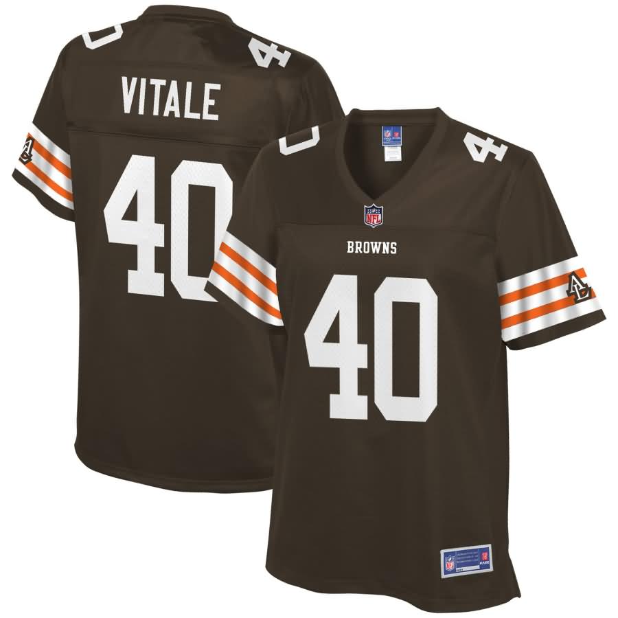 Danny Vitale Cleveland Browns NFL Pro Line Women's Historic Logo Player Jersey - Brown