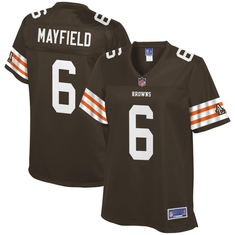Baker Mayfield Cleveland Browns NFL Pro Line Women's Historic Logo Player Jersey - Brown
