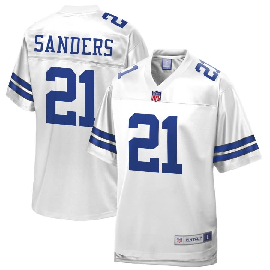 Deion Sanders Dallas Cowboys NFL Pro Line Retired Team Player Jersey - White