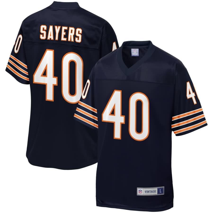 Gale Sayers Chicago Bears NFL Pro Line Retired Team Player Jersey - Navy