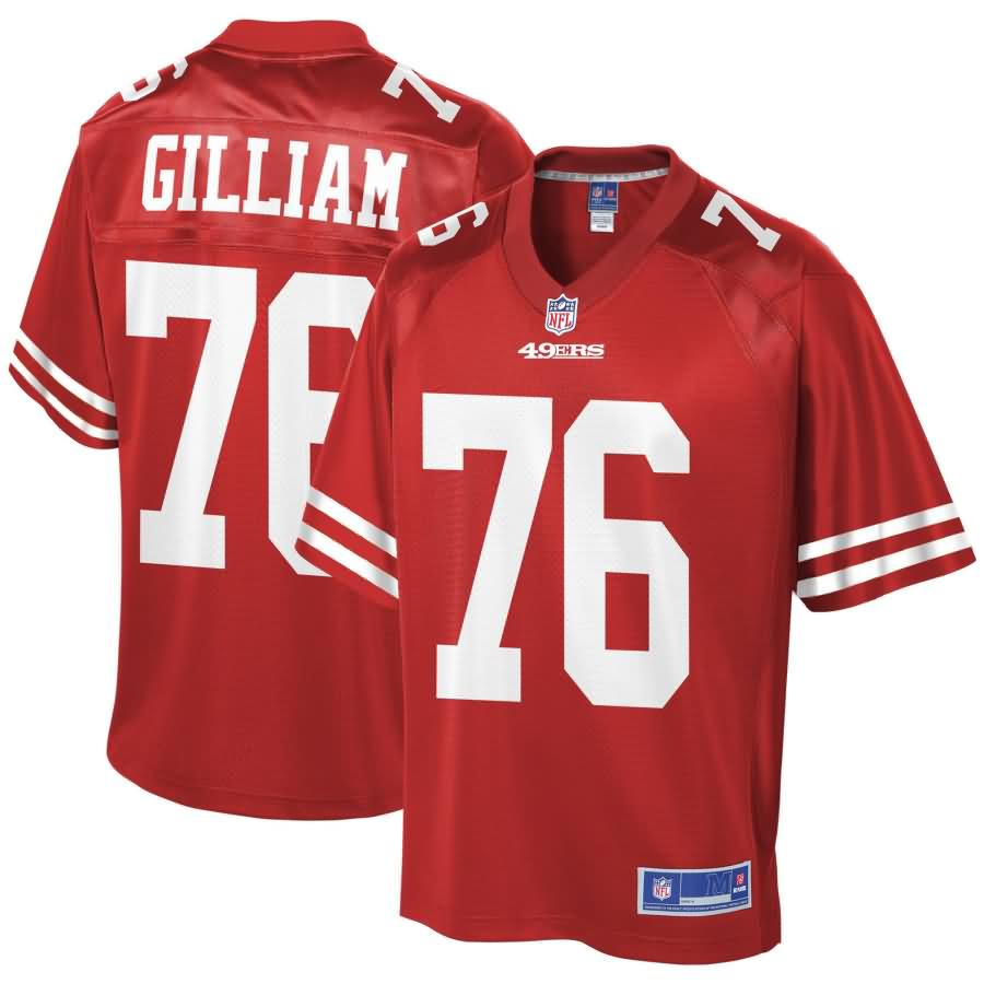 Garry Gilliam San Francisco 49ers NFL Pro Line Team Player Jersey - Scarlet