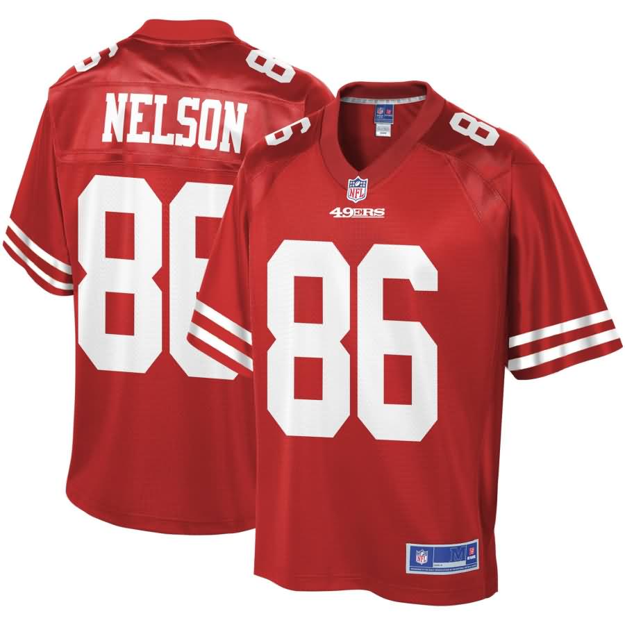 Kyle Nelson San Francisco 49ers NFL Pro Line Team Player Jersey - Scarlet
