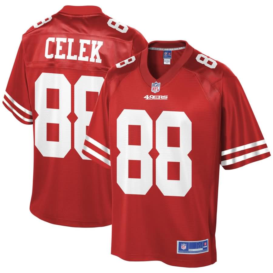 Garrett Celek San Francisco 49ers NFL Pro Line Team Player Jersey - Scarlet