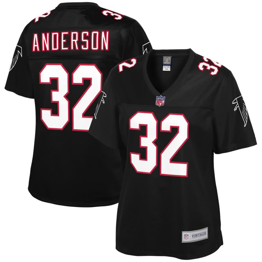 Jamal Anderson Atlanta Falcons NFL Pro Line Women's Retired Player Jersey - Black