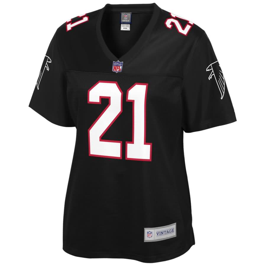Deion Sanders Atlanta Falcons NFL Pro Line Women's Retired Player Jersey - Black