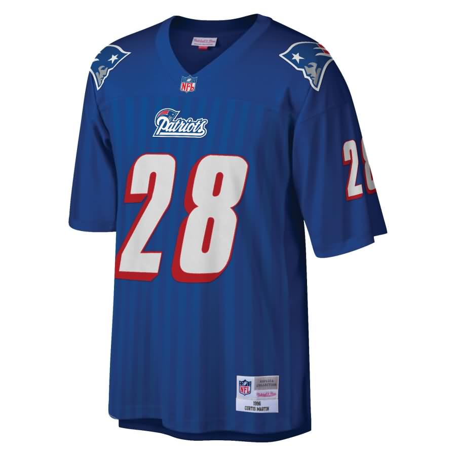 Curtis Martin New England Patriots Mitchell & Ness 1996 Retired Player Replica Jersey - Royal