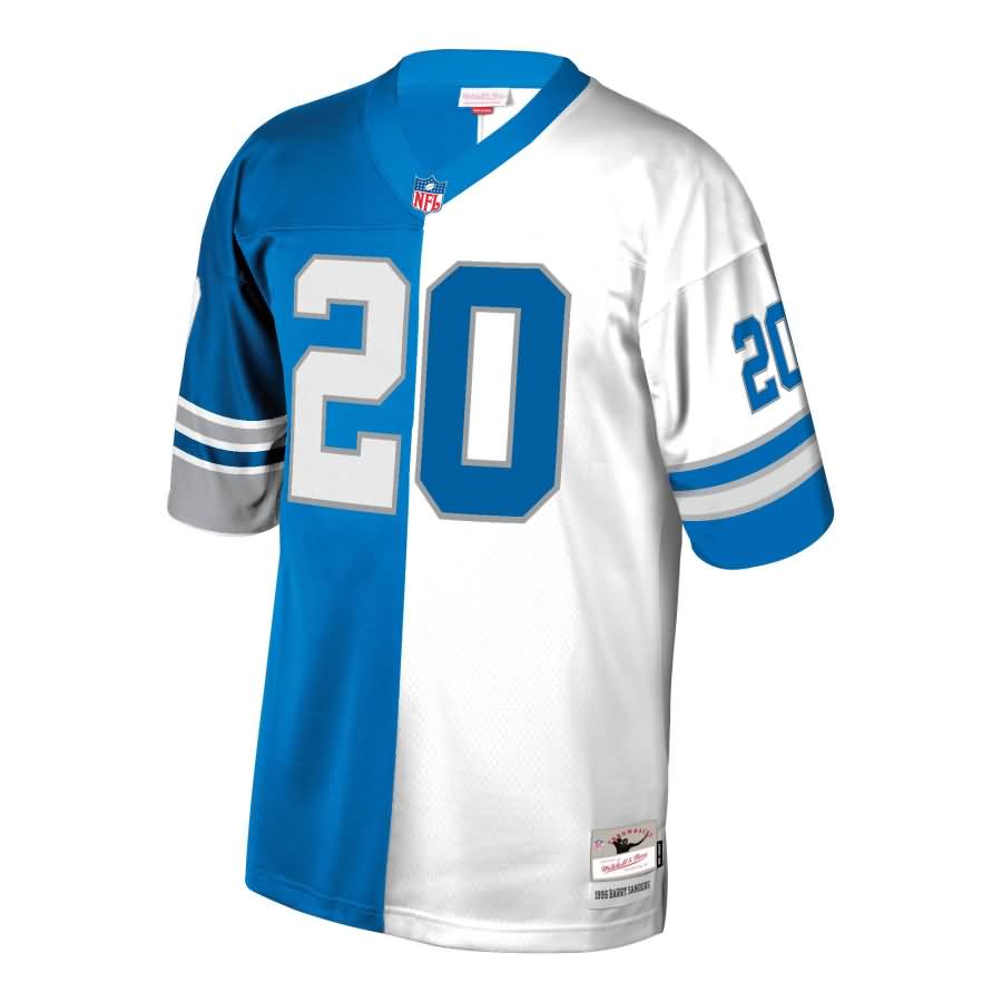 Barry Sanders Detroit Lions Mitchell & Ness Retired Player Split Replica Jersey - Blue/White