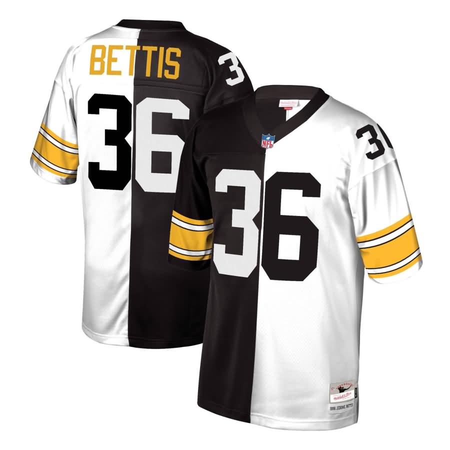 Jerome Bettis Pittsburgh Steelers Mitchell & Ness Retired Player Split Replica Jersey - Black/White