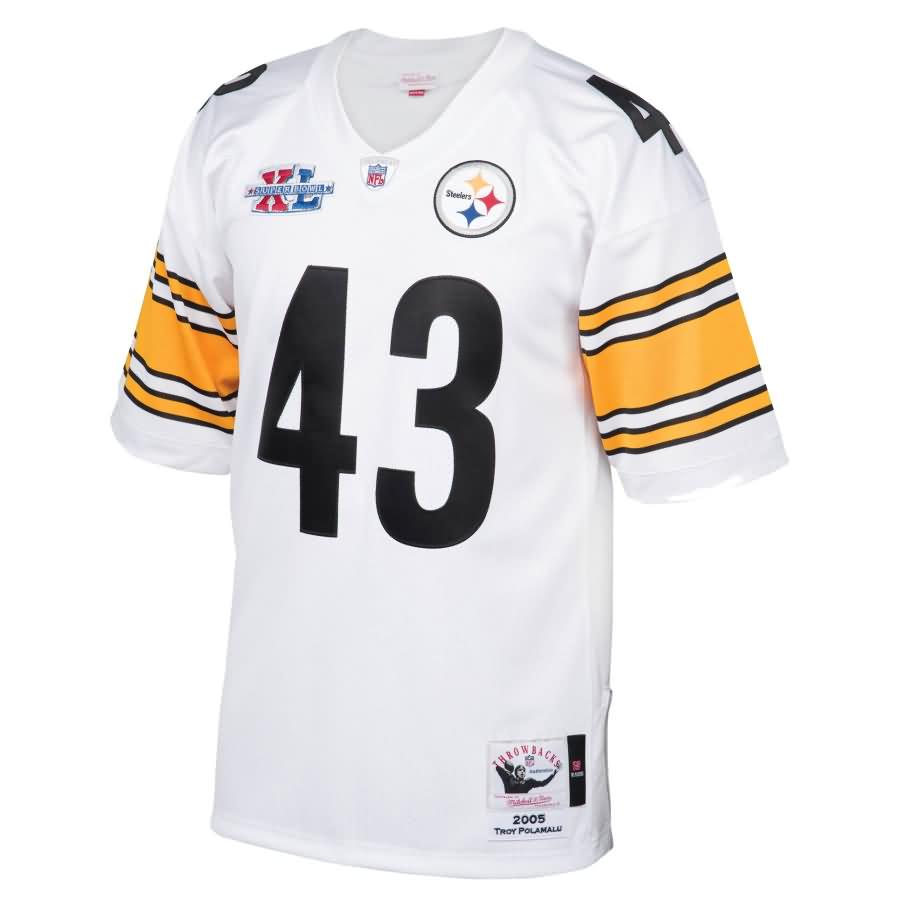 Troy Polamalu Pittsburgh Steelers Mitchell & Ness 2005 Authentic Retired Player Jersey - White