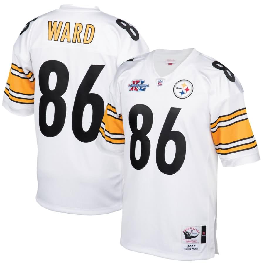 Hines Ward Pittsburgh Steelers Mitchell & Ness 2005 Authentic Retired Player Jersey - White