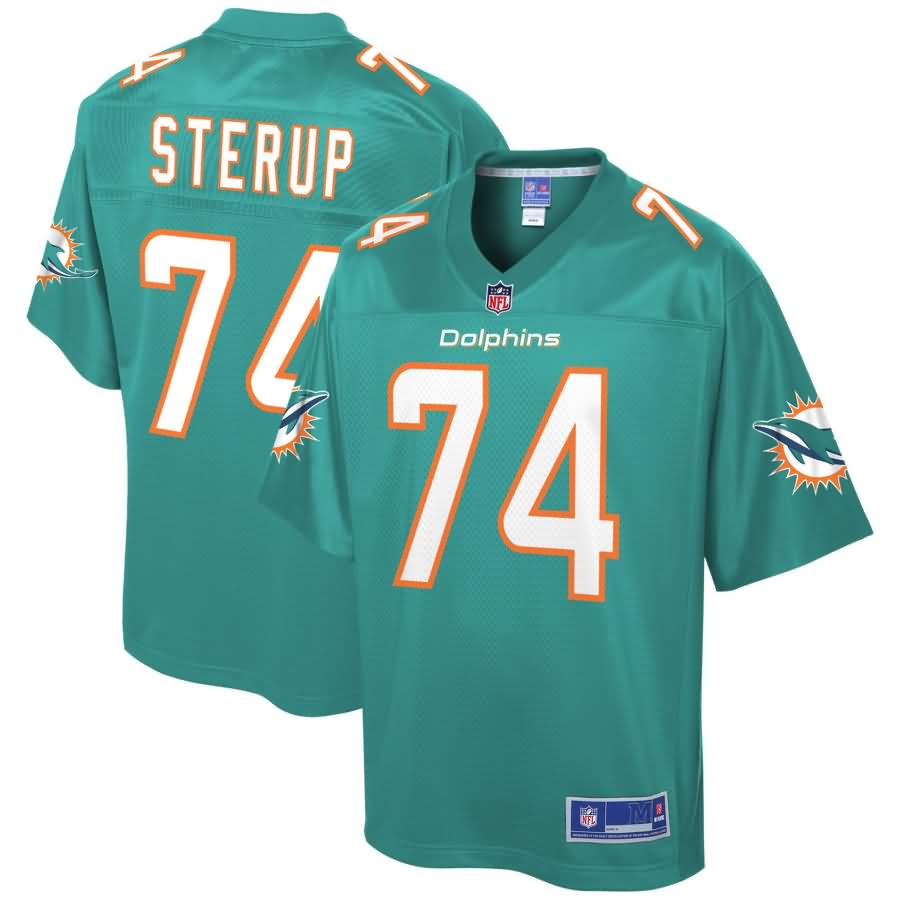 Zach Sterup Miami Dolphins NFL Pro Line Team Player Jersey - Aqua