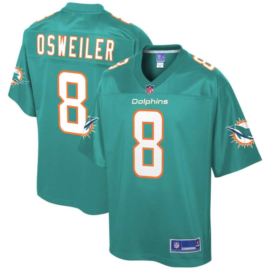 Brock Osweiler Miami Dolphins NFL Pro Line Team Player Jersey - Aqua