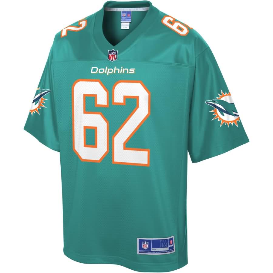 Ted Larsen Miami Dolphins NFL Pro Line Youth Team Player Jersey - Aqua