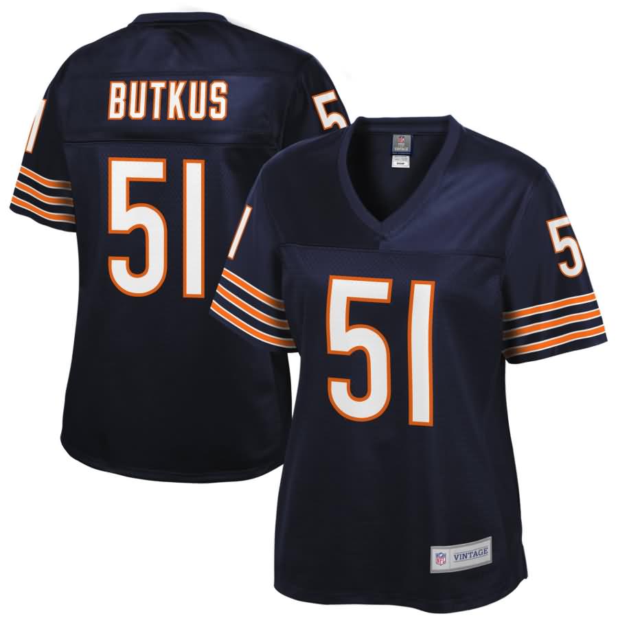 Dick Butkus Chicago Bears NFL Pro Line Women's Retired Player Jersey - Navy