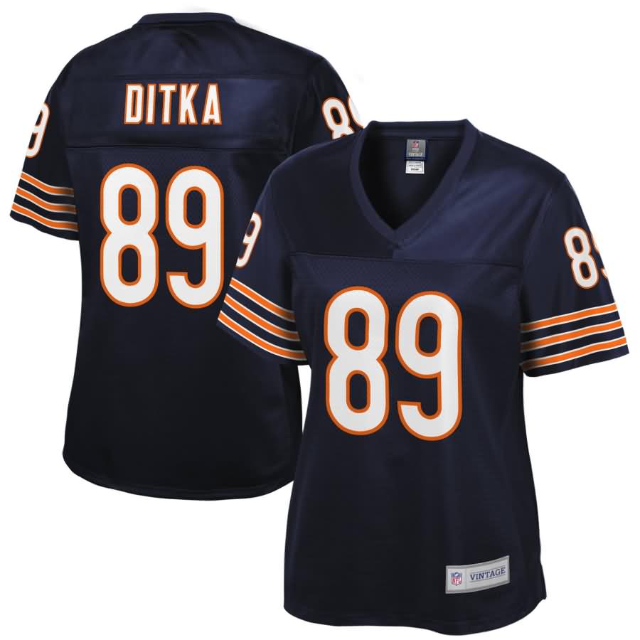 Mike Ditka Chicago Bears NFL Pro Line Women's Retired Player Jersey - Navy