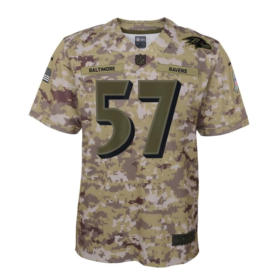 C.J. Mosley Baltimore Ravens Nike Youth Salute to Service Game Jersey - Camo