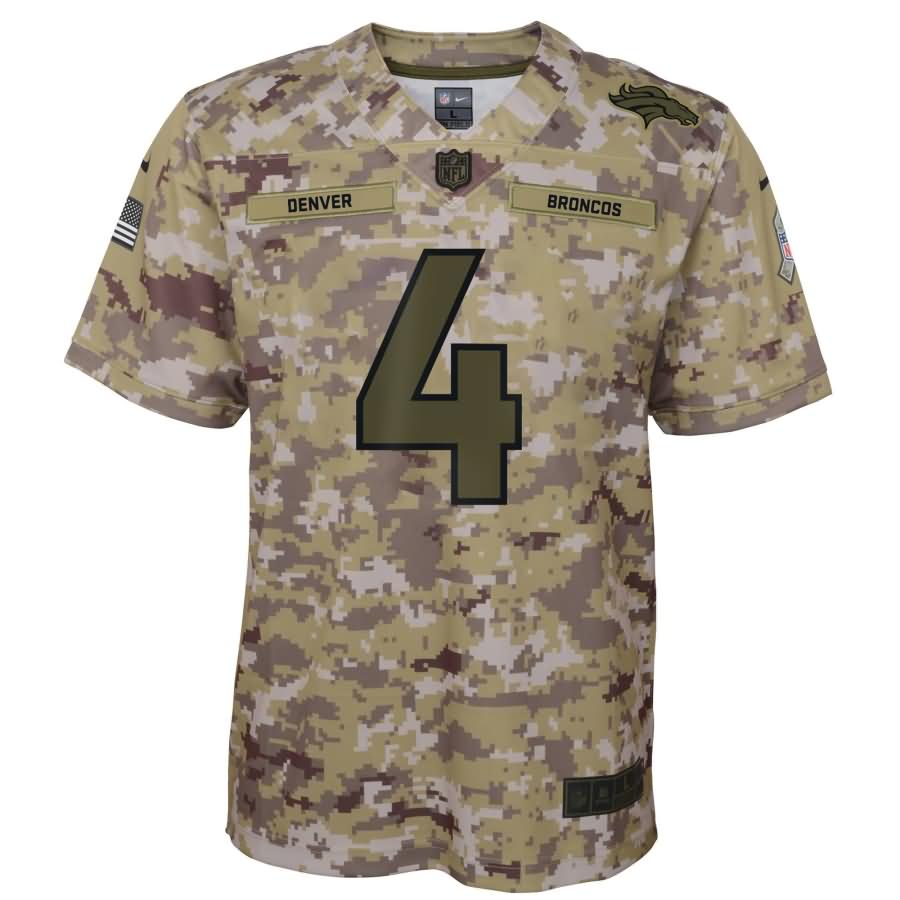 Case Keenum Denver Broncos Nike Youth Salute to Service Game Jersey - Camo