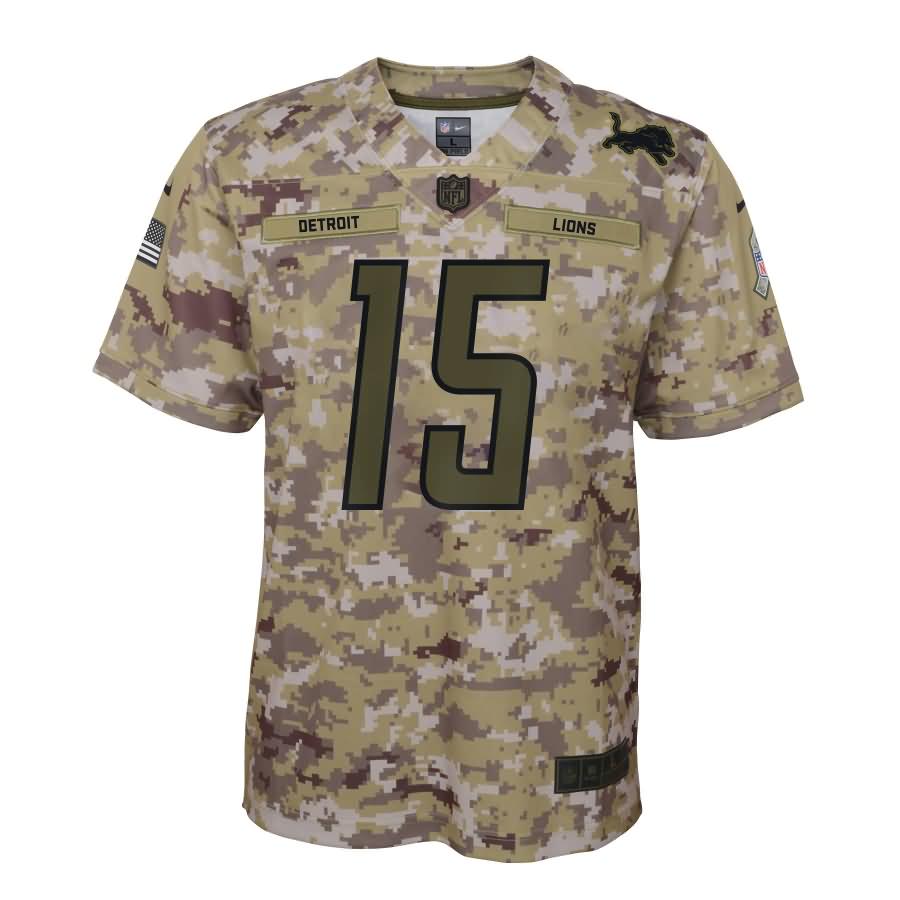Golden Tate Detroit Lions Nike Youth Salute to Service Game Jersey - Camo