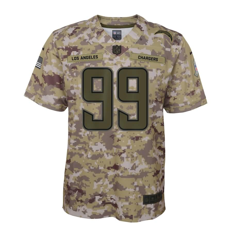 Joey Bosa Los Angeles Chargers Nike Youth Salute to Service Game Jersey - Camo