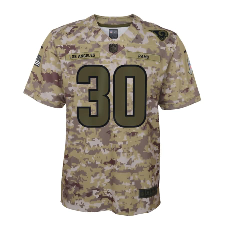 Todd Gurley II Los Angeles Rams Nike Youth Salute to Service Game Jersey - Camo