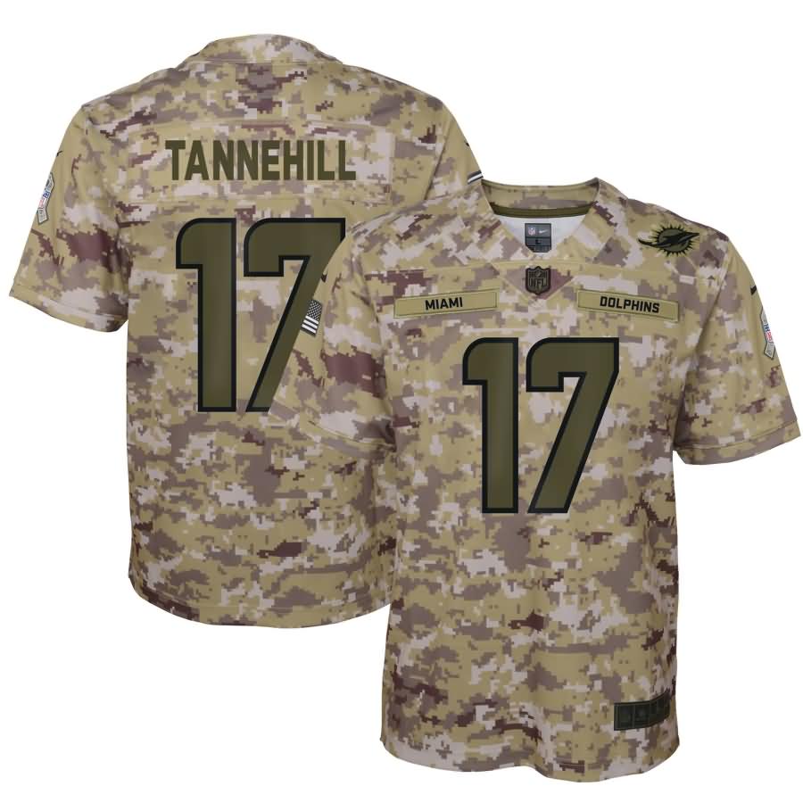 Ryan Tannehill Miami Dolphins Nike Youth Salute to Service Game Jersey - Camo