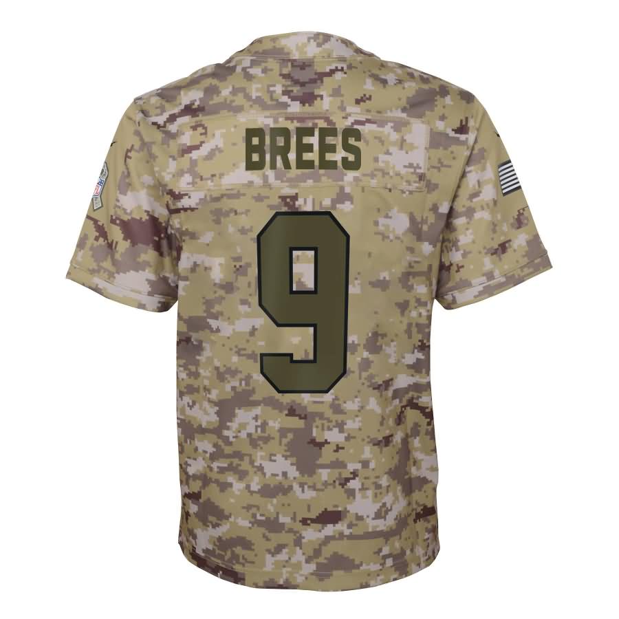 Drew Brees New Orleans Saints Nike Youth Salute to Service Game Jersey - Camo