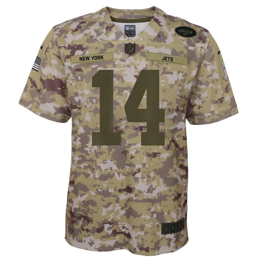 Sam Darnold New York Jets Nike Youth Salute to Service Game Jersey - Camo