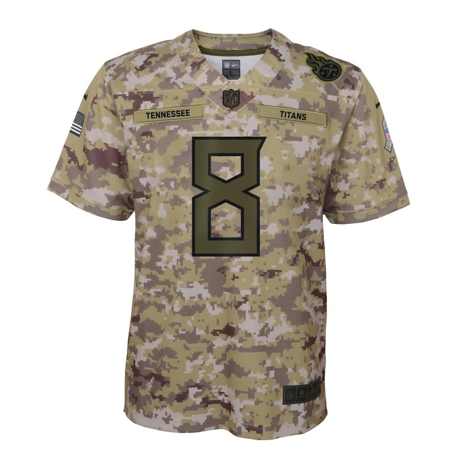 Marcus Mariota Tennessee Titans Nike Youth Salute to Service Game Jersey - Camo