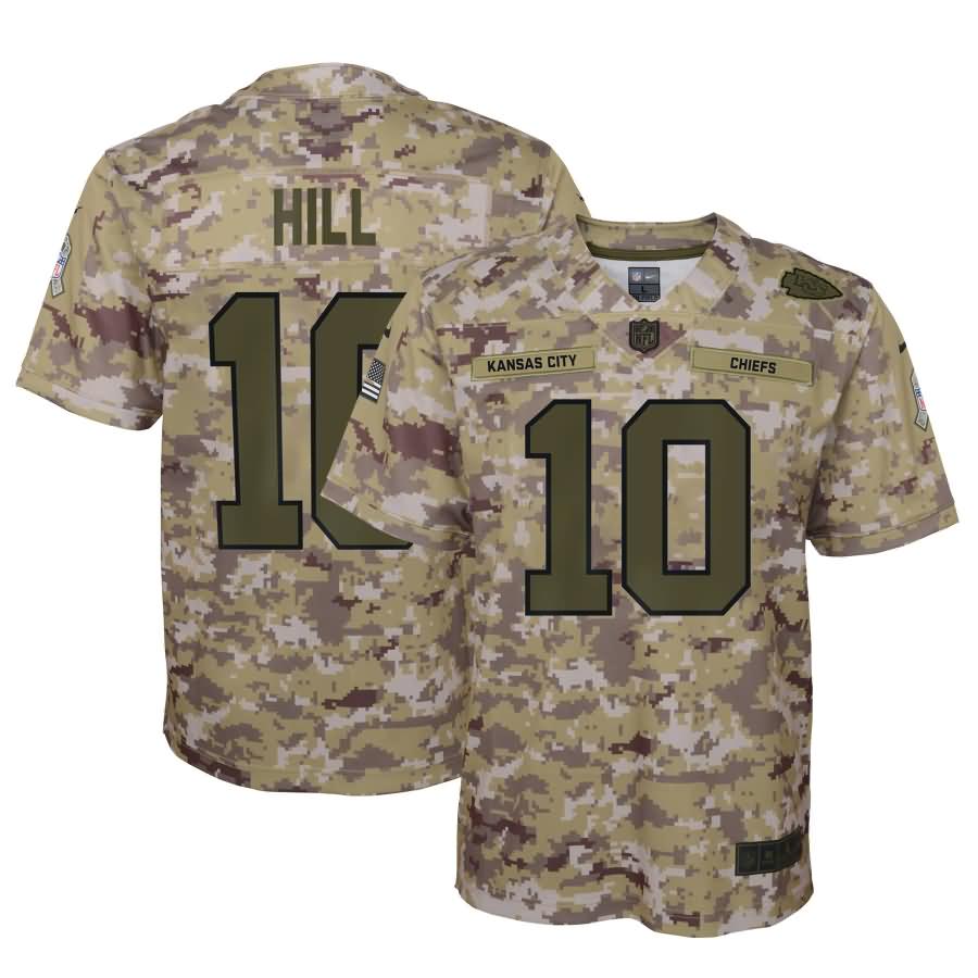 Tyreek Hill Kansas City Chiefs Nike Youth Salute to Service Game Jersey - Camo