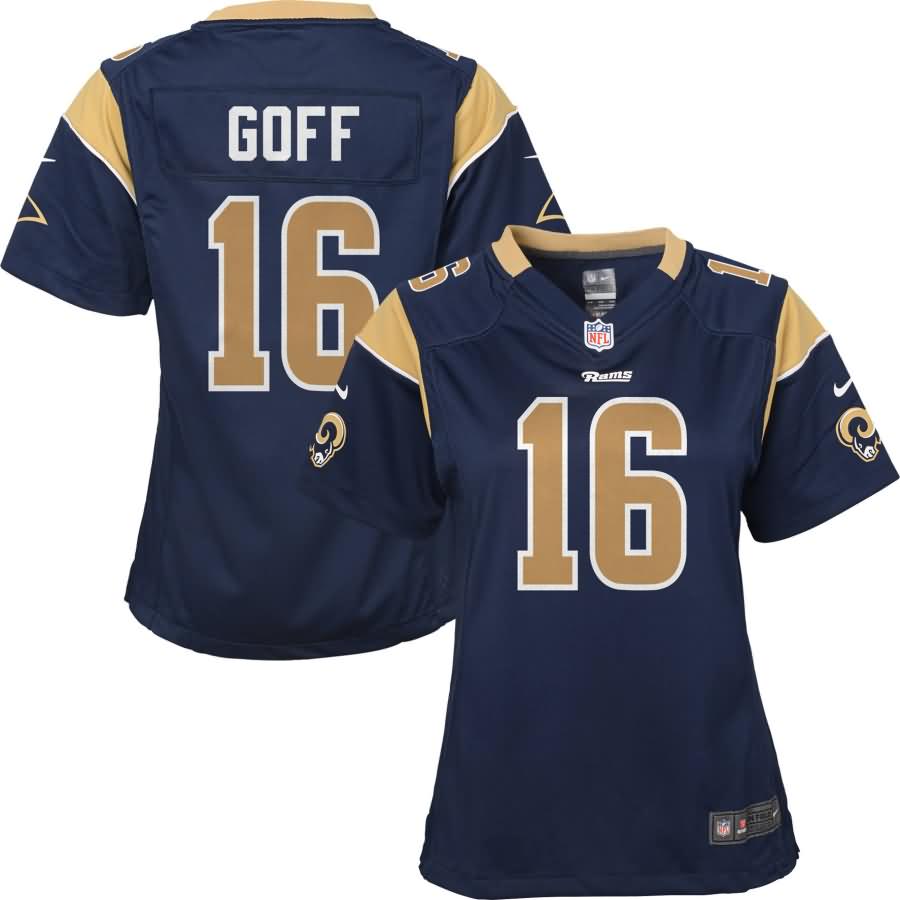 Jared Goff Los Angeles Rams Nike Girls Youth Game Jersey - Navy