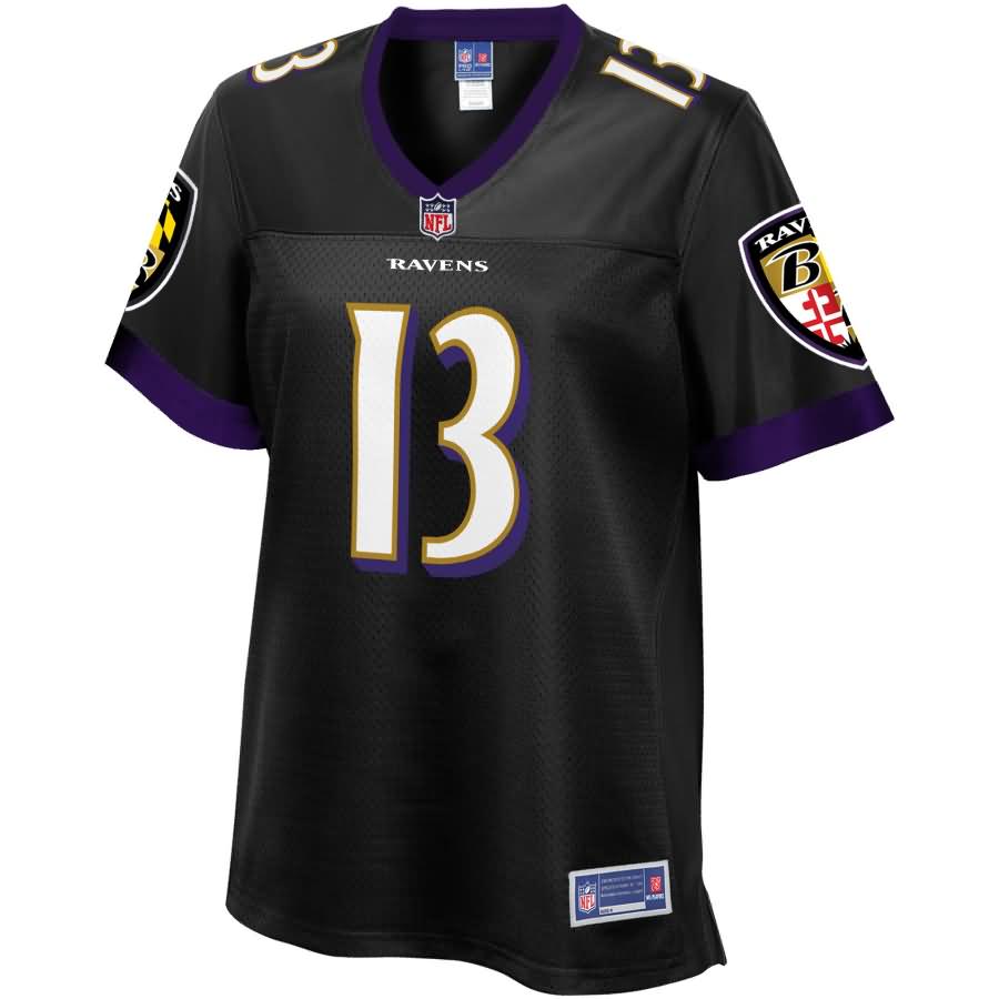 John Brown Baltimore Ravens NFL Pro Line Women's Alternate Player Jersey - Black