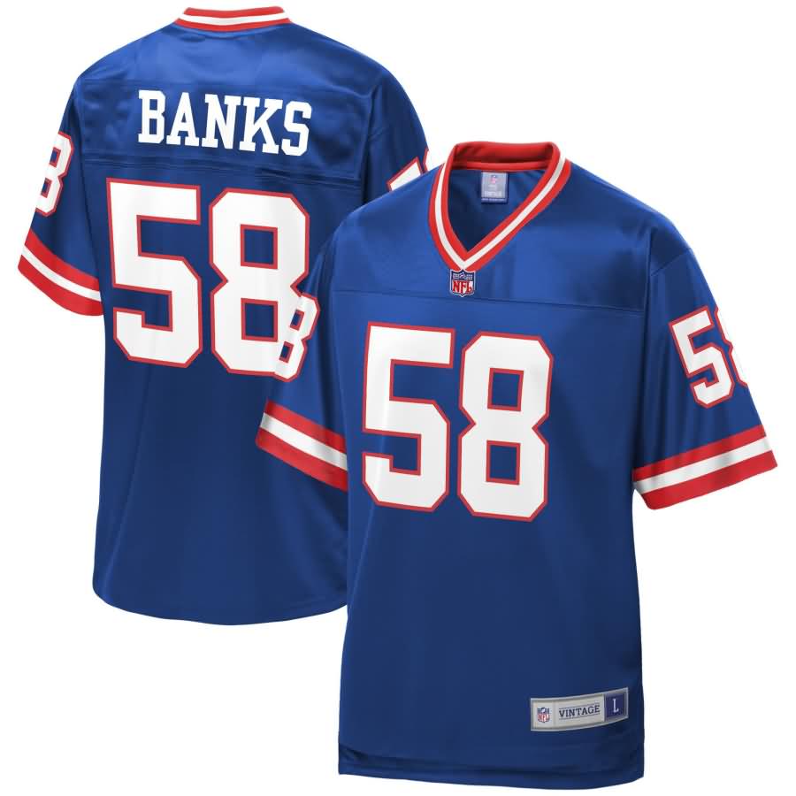 Carl Banks New York Giants NFL Pro Line Retired Player Jersey - Royal