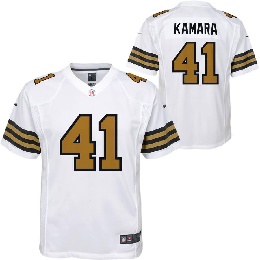 Alvin Kamara New Orleans Saints Nike Youth Color Rush Player Game Jersey - White