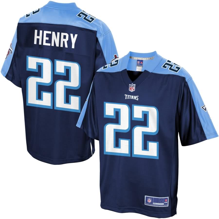 Derrick Henry Tennessee Titans NFL Pro Line Youth Team Player Game Jersey - Navy