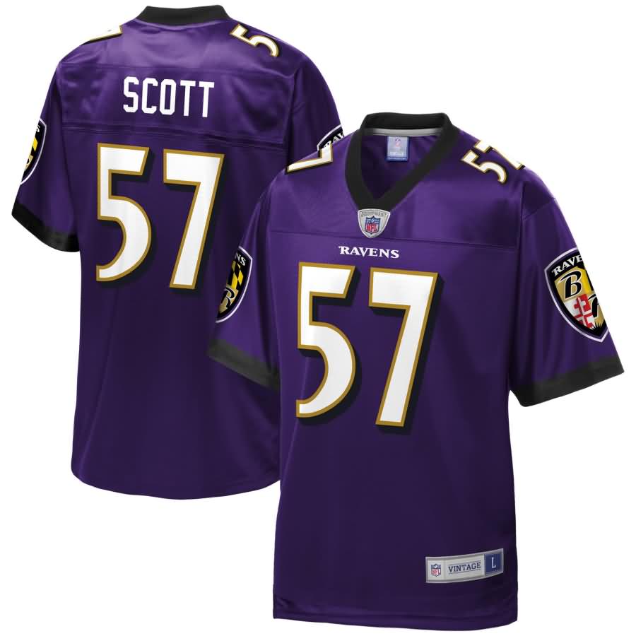 Bart Scott Baltimore Ravens NFL Pro Line Retired Player Jersey - Purple