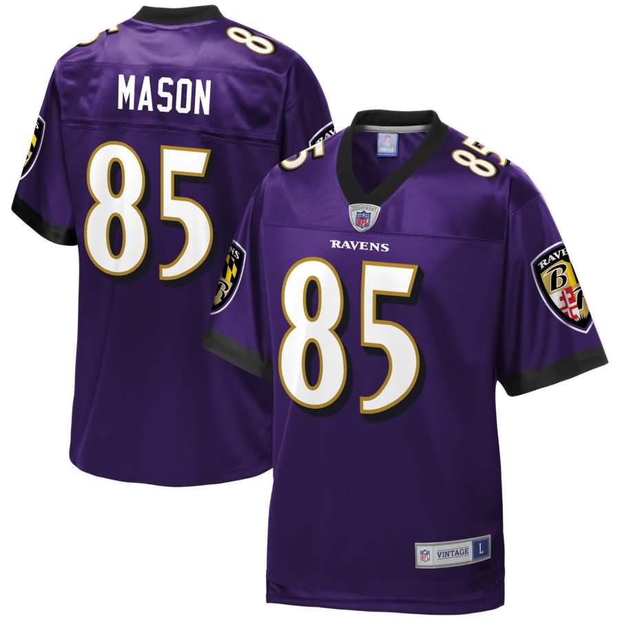 Derrick Mason Baltimore Ravens NFL Pro Line Retired Player Jersey - Purple