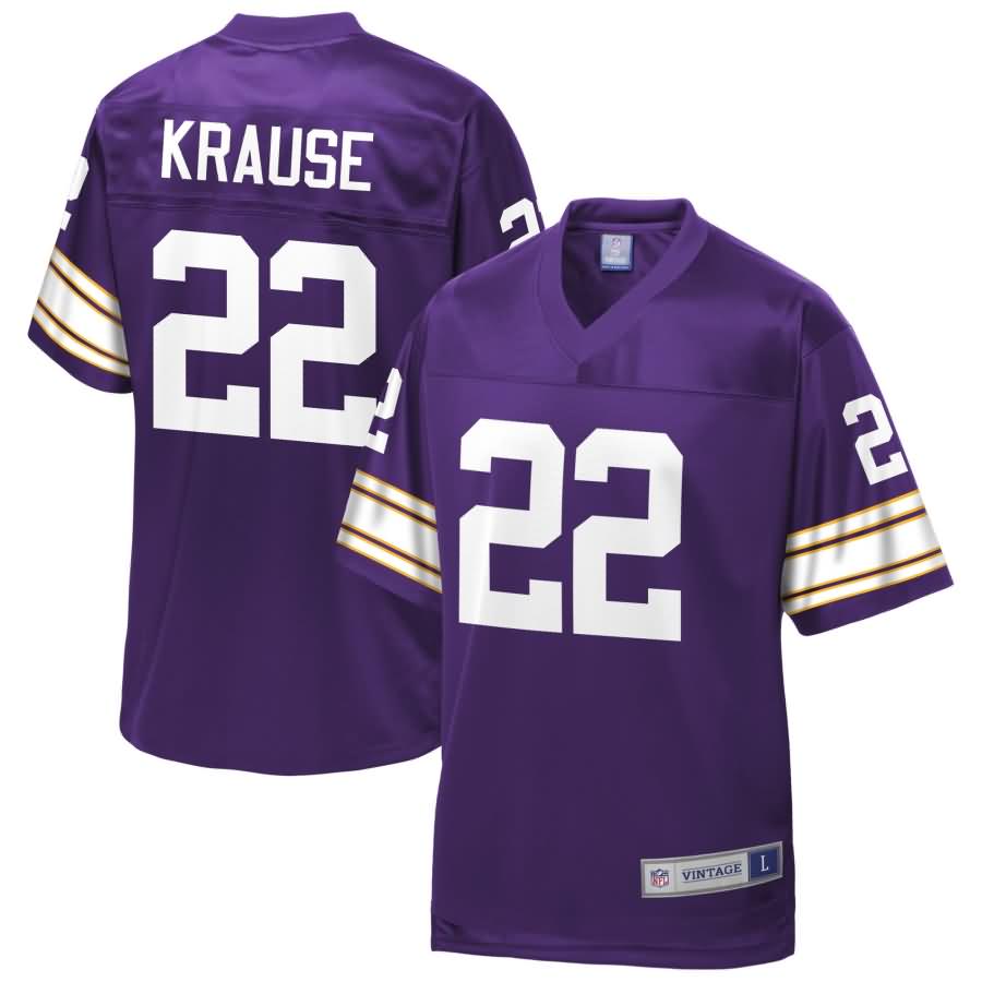 Paul Krause Minnesota Vikings NFL Pro Line Retired Player Jersey - Purple
