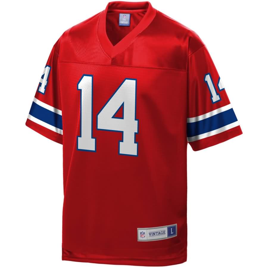 Steve Grogan New England Patriots NFL Pro Line Retired Player Jersey - Red
