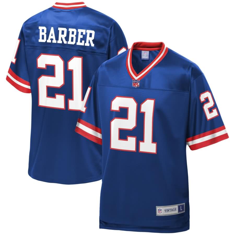 Tiki Barber New York Giants NFL Pro Line Retired Player Jersey - Royal