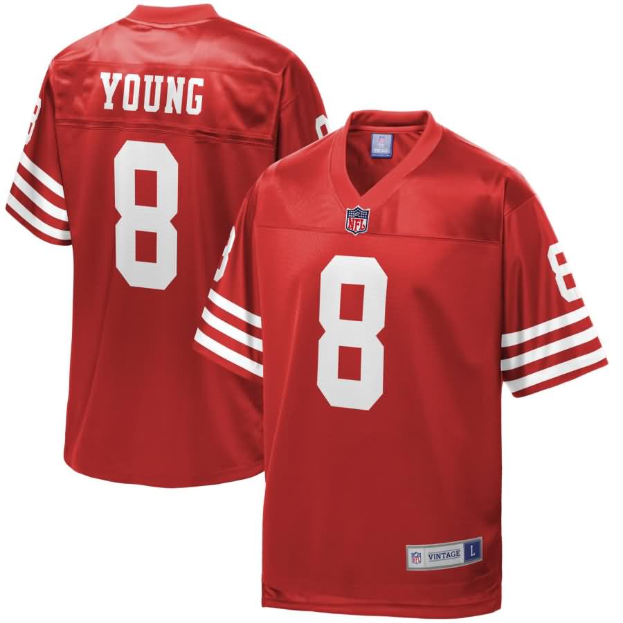 Steve Young San Francisco 49ers NFL Pro Line Retired Player Jersey - Scarlet