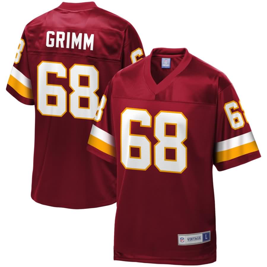 Russ Grimm Washington Redskins NFL Pro Line Retired Player Jersey - Maroon